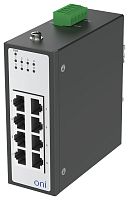 Коммутатор промышленный неуправляемый ISU-430 Ethernet 8 портов 10/100BaseT разъем RJ45 24В AC/12/24/48В DC с резервированием ONI ISU-430-8FE0000000000