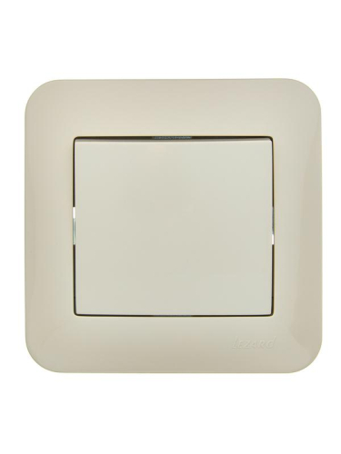 Выключатель 1-кл. 1п СП ASTI 10А IP20 в сборе крем. LEZARD 7081-0303-100