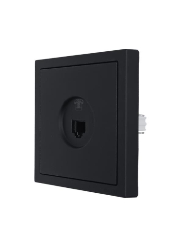 Розетка телефонная евро СП ZIMA IP20 черн. бархат LEZARD 704-4288-137 фото 5
