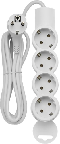 Удлинитель 4х3м с заземл. 10А IP20 ПВС 3х0.75 REV 32012 0 фото 3 Удлинитель 4х3м с заземл. 10А IP20 ПВС 3х0.75 REV 32012 0 фото 3