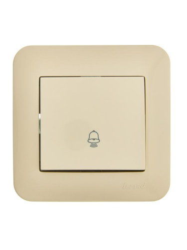 Кнопка звонка 1-кл.СП ASTI 10А IP20 в сборе крем. LEZARD 7081-0303-103 Кнопка звонка 1-кл.СП ASTI 10А IP20 в сборе крем. LEZARD 7081-0303-103