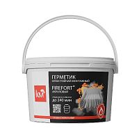 Герметик огнестойкий монтажный акриловый EI240 FIREFORT (ведро 3кг) KM-FF-G-3000 КМ LO53706