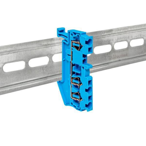 Колодка клеммная ST-2.5 28А 3 вывода пружинная син. EKF plc-jxb-st-2.5-3-blue фото 4