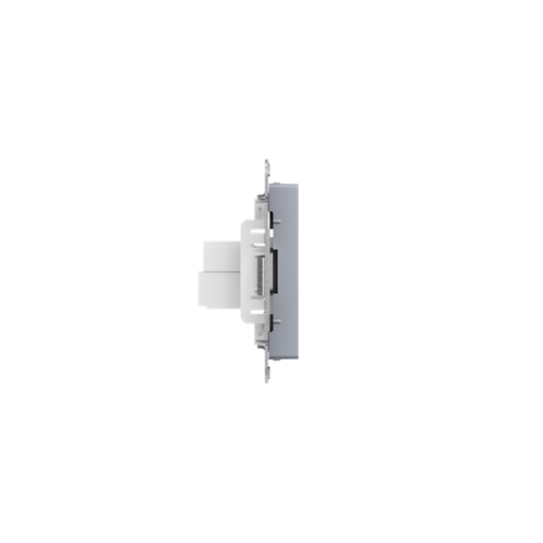 Розетка компьютерная 1-м СП Эпика RJ45 кат.5 механизм алюм. EKF UP1-SOA-RJ45-5 фото 3