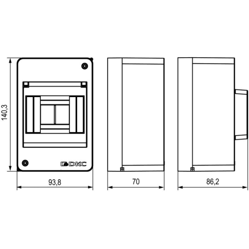 Щиток настенный Фрейм (FRAME) 4мод. без дверцы бел. DKC F04W0W0 фото 5 Щиток настенный Фрейм (FRAME) 4мод. без дверцы бел. DKC F04W0W0 фото 5
