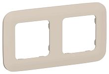 Рамка 2-м СП FLITE РУ-2-А-ФлЛ льняной IEK FI-M22-31-20-K88