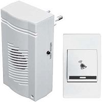 Звонок беспроводной Комфорт 32 мелодии 100м блок звонка вставляется в электрич. розетку 220В МОНОМАХ КМ-01С