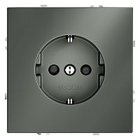 Розетка 1-м СП S70 16А с заземл. защ. шторки механизм титан Voltum VLS040206