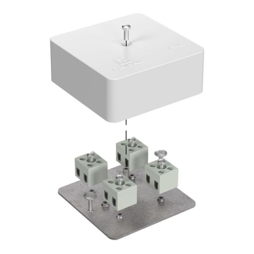 Коробка огнестойкая 75х75х30мм Е15-Е120 для кабель-канала Промрукав 40-0450-FR1.5-8 Коробка огнестойкая 75х75х30мм Е15-Е120 для кабель-канала Промрукав 40-0450-FR1.5-8