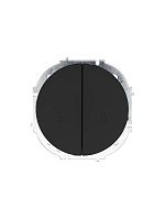 Выключатель проходной 2-кл. СП OSEN 10А IP20 механизм черн. бархат LEZARD 743-4288-106