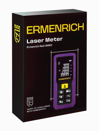 Рулетка лазерная Reel PRO GM60 фиолет. Ermenrich 84645 фото 7 Рулетка лазерная Reel PRO GM60 фиолет. Ermenrich 84645 фото 7