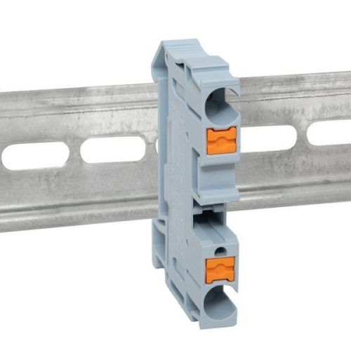 Колодка клеммная 6 Push-in пружинная сер. EKF PIT-6 фото 2