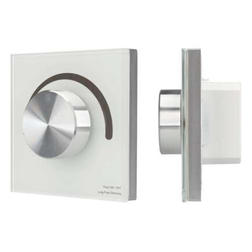 Панель SMART-P98-DIM-G-IN White 230В 1.5А 0/1-10В Rotary 2.4G стекло Arlight 028432 Панель SMART-P98-DIM-G-IN White 230В 1.5А 0/1-10В Rotary 2.4G стекло Arlight 028432