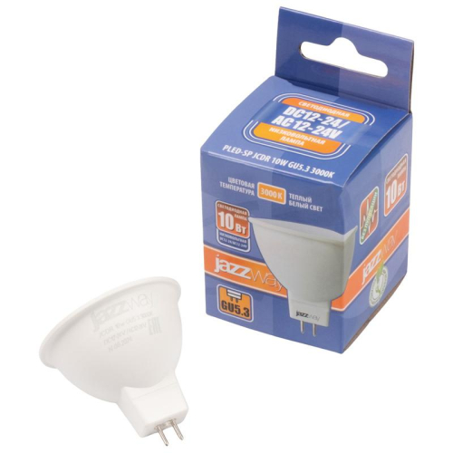 Лампа светодиодная низковольтная PLED-SP JCDR MO 10Вт 3000К тепл. бел. GU5.3 12-24В AC/DC Pro JazzWay 5049703 фото 4 Лампа светодиодная низковольтная PLED-SP JCDR MO 10Вт 3000К тепл. бел. GU5.3 12-24В AC/DC Pro JazzWay 5049703 фото 4