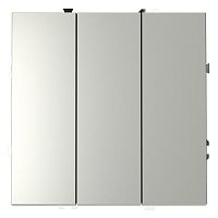 Выключатель 3-кл. СП S70 10А механизм сталь Voltum VLS030105