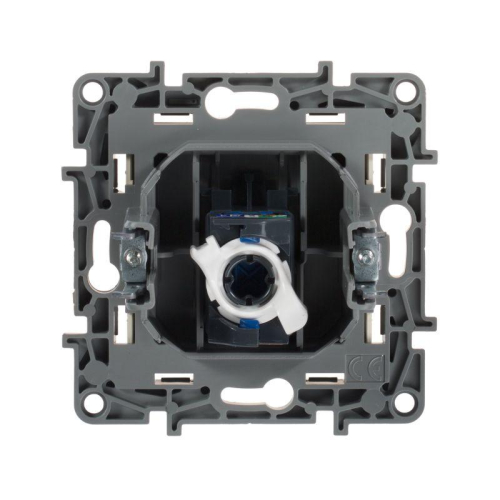 Розетка компьютерная 1-м СП Etika RJ45 кат.5E UTP механизм сл. кость IEK 672341 фото 5