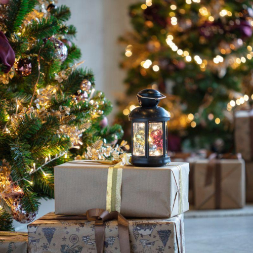 Фонарь декоративный 12х12х20.6см с шариками тепл. бел. корпус черн. Neon-Night 513-061 фото 2 Фонарь декоративный 12х12х20.6см с шариками тепл. бел. корпус черн. Neon-Night 513-061 фото 2