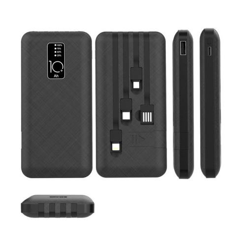 Устройство зарядное портативное Power Bank (аккумуляторная батарея) 10000мА.ч черн. Rexant 30-2038 фото 3
