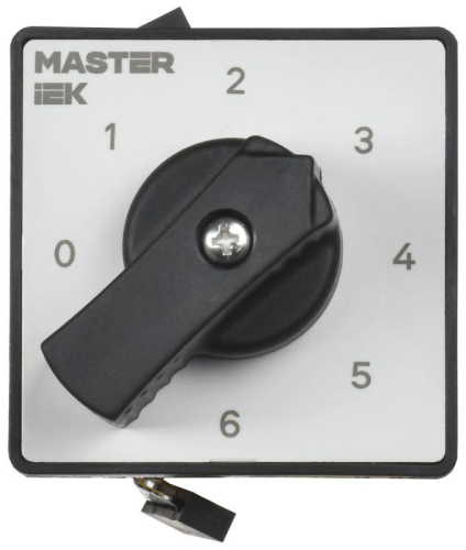 Переключатель кулачковый 10А (сх. 111) стандартная рукоятка IEK MI-CS10-010-111 фото 2