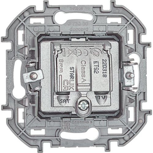 Розетка телевизионная TV/SAT Inspiria с топологией "звезда" механизм бел. IEK 673880 фото 4