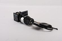 Кнопка нажимная KB с ключом диаметр 22мм 1НО+1НЗ EMAS KB14A2