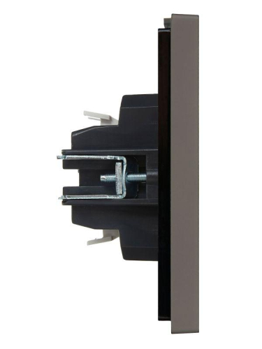 Выключатель проходной 2-кл. СП FORTE&PIANO 10А FP308 с индикацией сер. IEK FP-V22-1-10-1-K03 фото 4