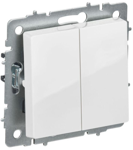 Выключатель перекрестный 2-кл. СП BRITE ВС10-2-3-БрБ 10А механизм бел. IEK BR-V23-0-10-K01 Выключатель перекрестный 2-кл. СП BRITE ВС10-2-3-БрБ 10А механизм бел. IEK BR-V23-0-10-K01