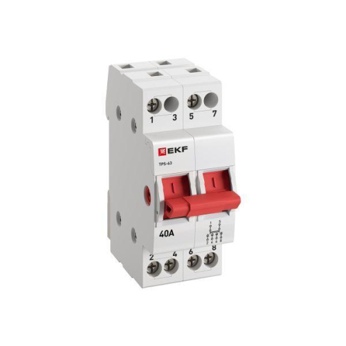 Переключатель трехпозиционный ТПС-63 2P 40А PROxima EKF TPS240 фото 3