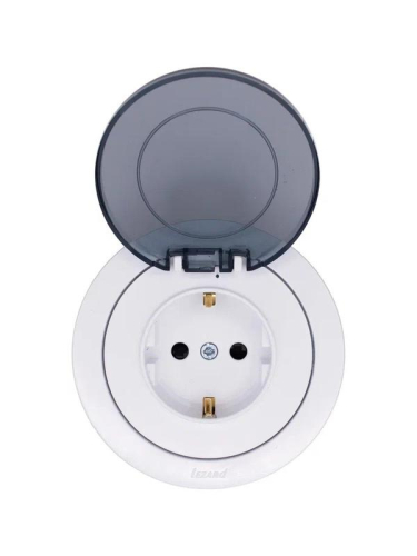 Розетка 1-м СП OSEN с заземл. с крышкой ПБТ бел. LEZARD 743-0288-123B фото 3 Розетка 1-м СП OSEN с заземл. с крышкой ПБТ бел. LEZARD 743-0288-123B фото 3