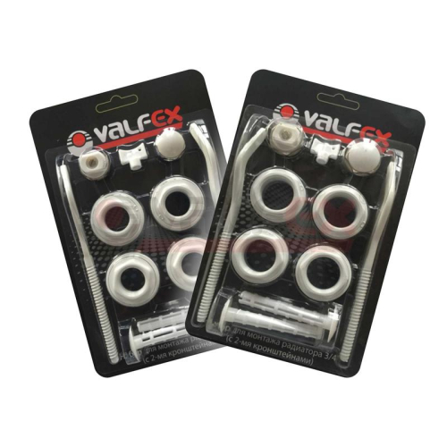 Комплект для монтажа радиаторов с двумя кронштейнами 1/2дюйм VALFEX AD-1002 1/2 Комплект для монтажа радиаторов с двумя кронштейнами 1/2дюйм VALFEX AD-1002 1/2