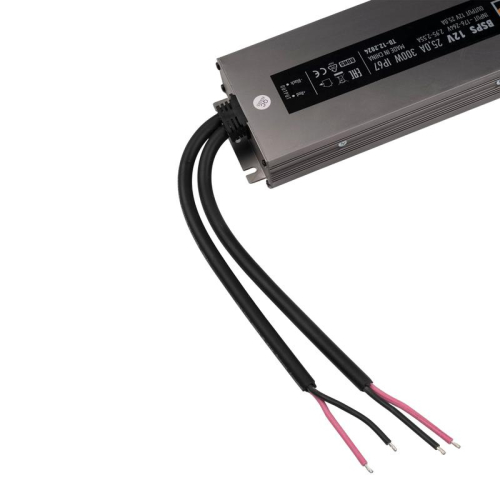 Блок питания для светодиод. ленты BSPS 12В 25.00А=300Вт IP67 JazzWay 5062085 фото 3
