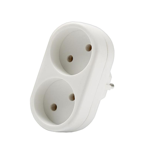 Разветвитель 2-м плоский без заземл. 10А 2200Вт 250В бел. DОМТОК 2651 Разветвитель 2-м плоский без заземл. 10А 2200Вт 250В бел. DОМТОК 2651