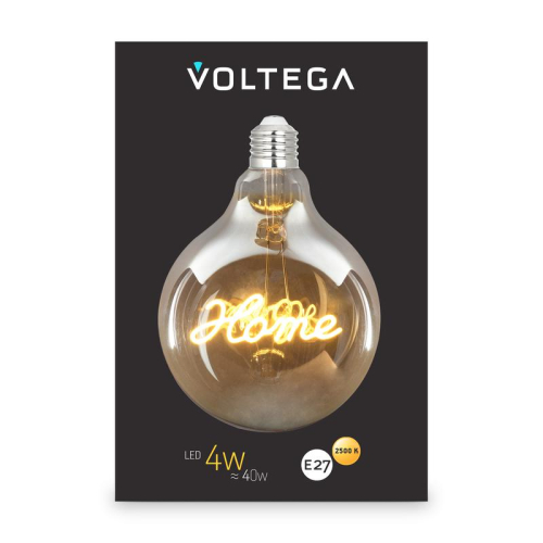 Лампа светодиодная Loft Led G125 4Вт 2500К E27 Voltega 8551 фото 6