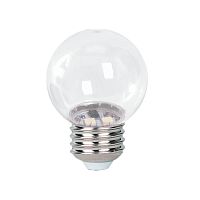 Лампа светодиодная PLED-ECO 3Вт G45 шар 2700К тепл. бел. CLEAR E27 для Белт-лайт Pro JazzWay 5058279