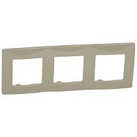 Рамка 3-м Etika светл. галька IEK 672523
