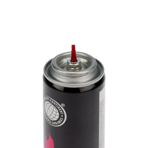 Газ для зажигалок 210куб.см (140мл) 80г с универс. переходником метал. баллон Rexant 09-1429 фото 2