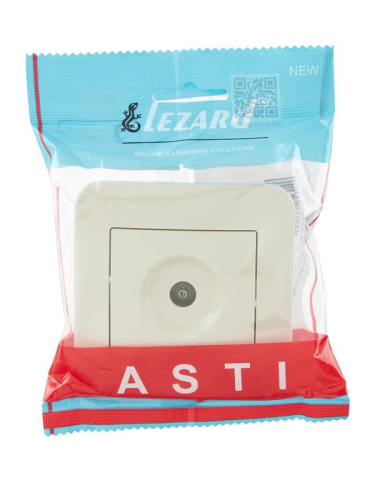 Розетка телевизионная оконечная TV СП ASTI IP20 в сборе крем. LEZARD 7081-0303-130 фото 4