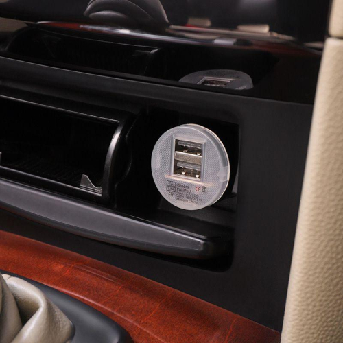 Автозарядка в прикуриватель 2хUSB с индикацией (АЗУ) (1000+2100 mA) черн. Rexant 18-1190 фото 2 Автозарядка в прикуриватель 2хUSB с индикацией (АЗУ) (1000+2100 mA) черн. Rexant 18-1190 фото 2