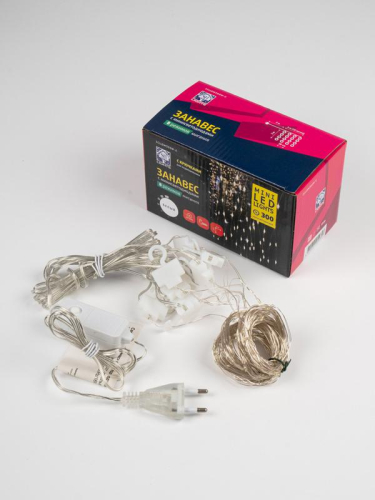 Гирлянда "Занавес" ICLLDM300W-C 300LED LED 3х3м 8режимов IP20 бел. SHLights 4690601054357 фото 5