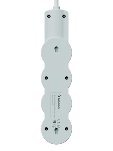Удлинитель 3х1.5м с заземл. 10А IP20 USB 2800Вт 220В ПВС 3х1 с выкл. бел. КОСМОС YKsm1.5m3g-Z-VU10А-W фото 7 Удлинитель 3х1.5м с заземл. 10А IP20 USB 2800Вт 220В ПВС 3х1 с выкл. бел. КОСМОС YKsm1.5m3g-Z-VU10А-W фото 7