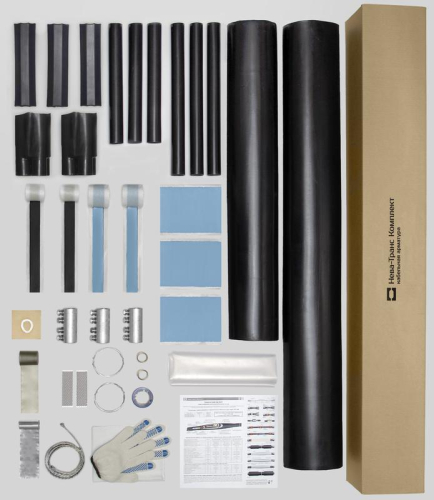 Муфта кабельная соединит. 10кВ 10СТп(тк)-3х(70-120) с болтов. соединителями Нева-Транс Комплект 22010031 Муфта кабельная соединит. 10кВ 10СТп(тк)-3х(70-120) с болтов. соединителями Нева-Транс Комплект 22010031