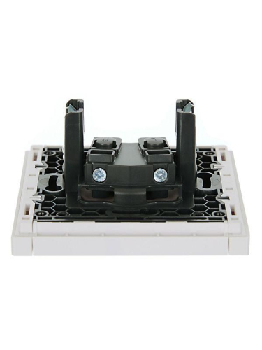 Розетка СП FORTE&PIANO FP217 10А без заземл. защ. шторки винт. крепл. бел. IEK FP-R13-10-K01 фото 5