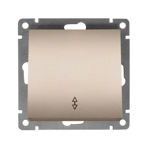 Переключатель проходной 1-кл. СП Афина 10А IP20 механизм шампань Universal A0025-Br Переключатель проходной 1-кл. СП Афина 10А IP20 механизм шампань Universal A0025-Br