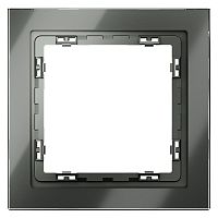 Рамка 1-м. S70 стеклян. титан Voltum VLS110106