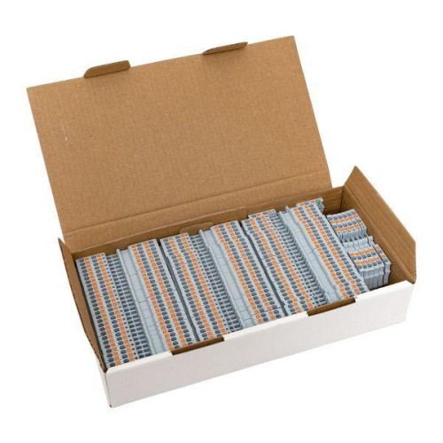 Колодка клеммная пружинная 1.5 Push-in 4 вывода сер. EKF PIT-1.5-4 фото 2