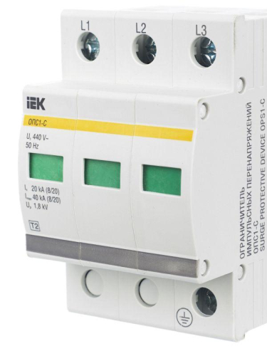 Ограничитель перенапряжения ОПС1-C 3P KARAT IEK MOP20-3-C фото 10