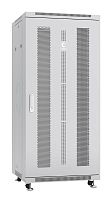 Шкаф монтажный телекоммуникационный напольн. ND-05C-27U60/80 19дюйм 27U 600х800х1388мм для распределит. и серверн. оборудования; передн. и задн. перфорир. двери ручка с замком RAL 7035 сер. Cabeus 7224c