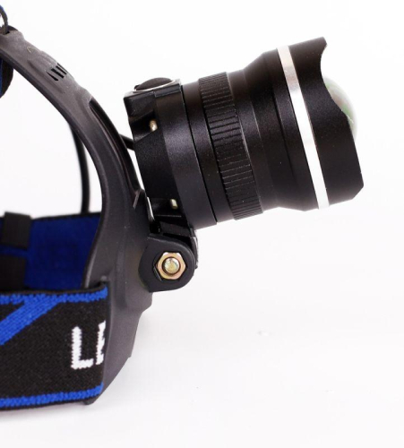 Фонарь аккумуляторный налобный LED5337 3.7В 1LED 5Вт фокус 2 ак. 3 режима USB бокс черн. Ultraflash 15016 фото 4