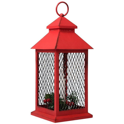 Фонарь декоративный 13.5х13.5х30.5см тепл. бел. со свечкой корпус красн. Neon-Night 513-041 фото 17 Фонарь декоративный 13.5х13.5х30.5см тепл. бел. со свечкой корпус красн. Neon-Night 513-041 фото 17