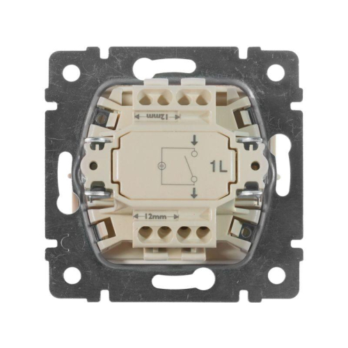 Выключатель 1-кл. СП Valena 10А IP31 250В с зел. индикацией механизм сл. кость IEK 774310 фото 6